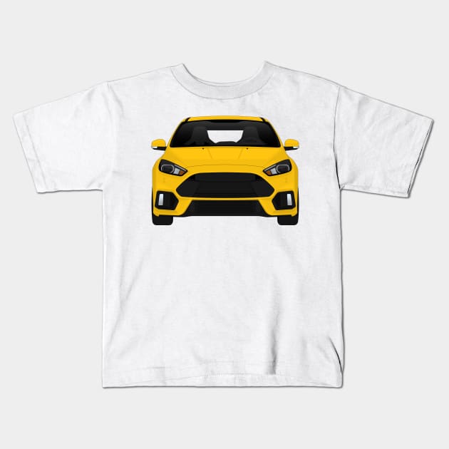 Focus RS Yellow Kids T-Shirt by VENZ0LIC